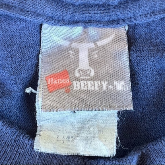 VTG Navy Seal Hanes Beefy T Shirt My Nephew is a Navy Seal LRG Armed Forces READ - Picture 8 of 9
